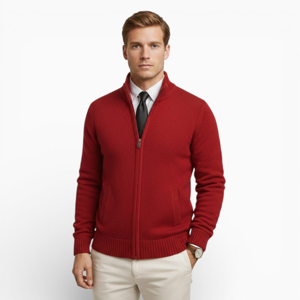 Kent Camden Red / M THEO Custom Wool Cardigan