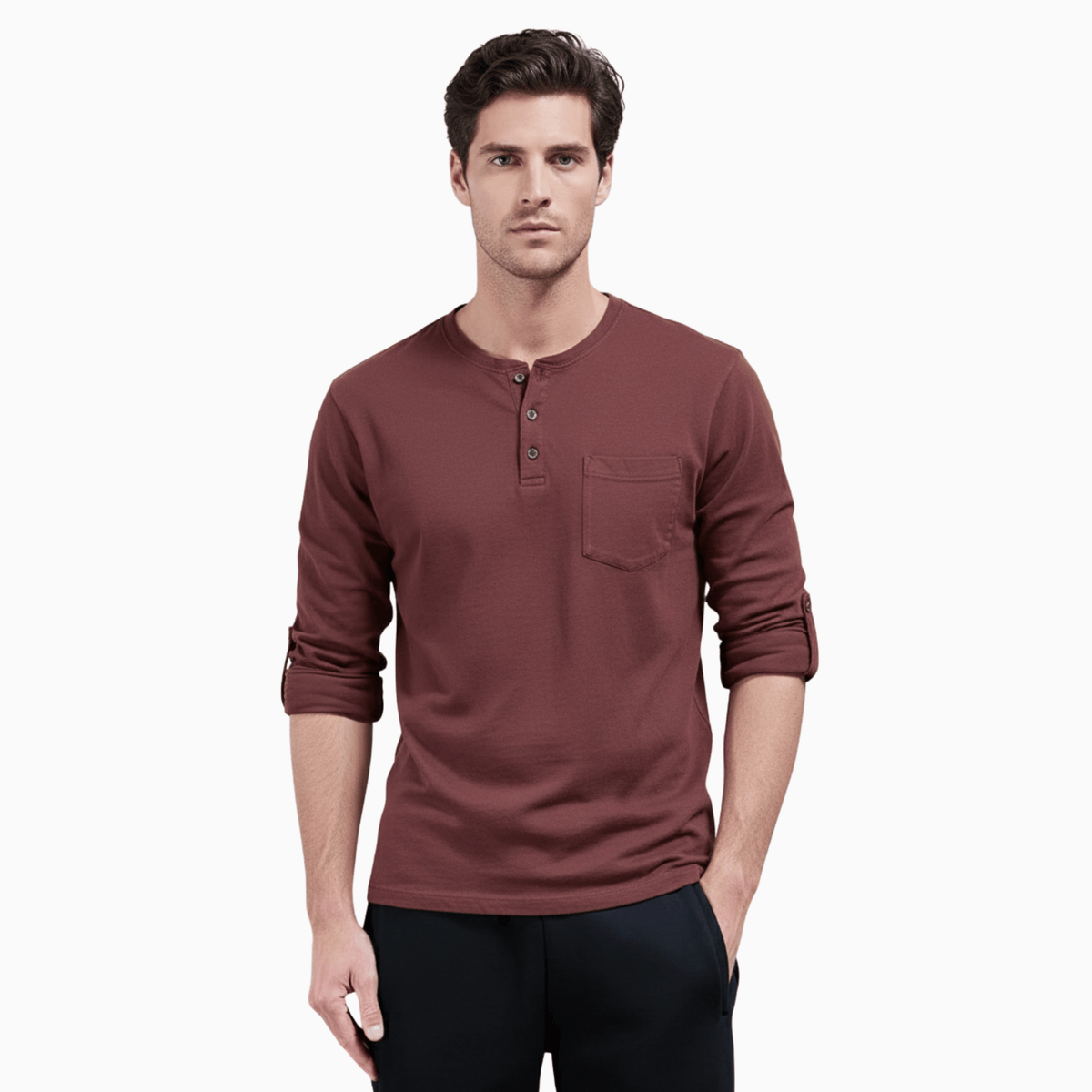 Kent Camden Red / S LEO Casual Cotton Linen Pants