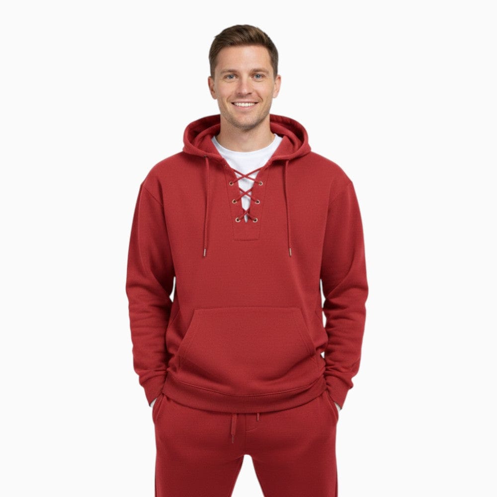 Kent Camden Red / S MATT Casual Hooded Sweatshirt Polyester Fleece