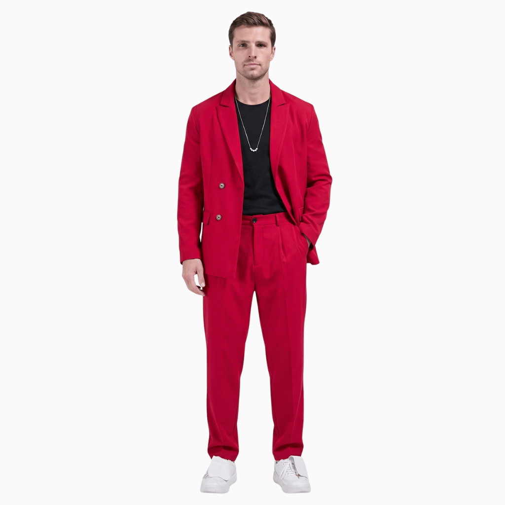 Kent Camden Red / S QUINN Slim-Fit Wedding Suit Set
