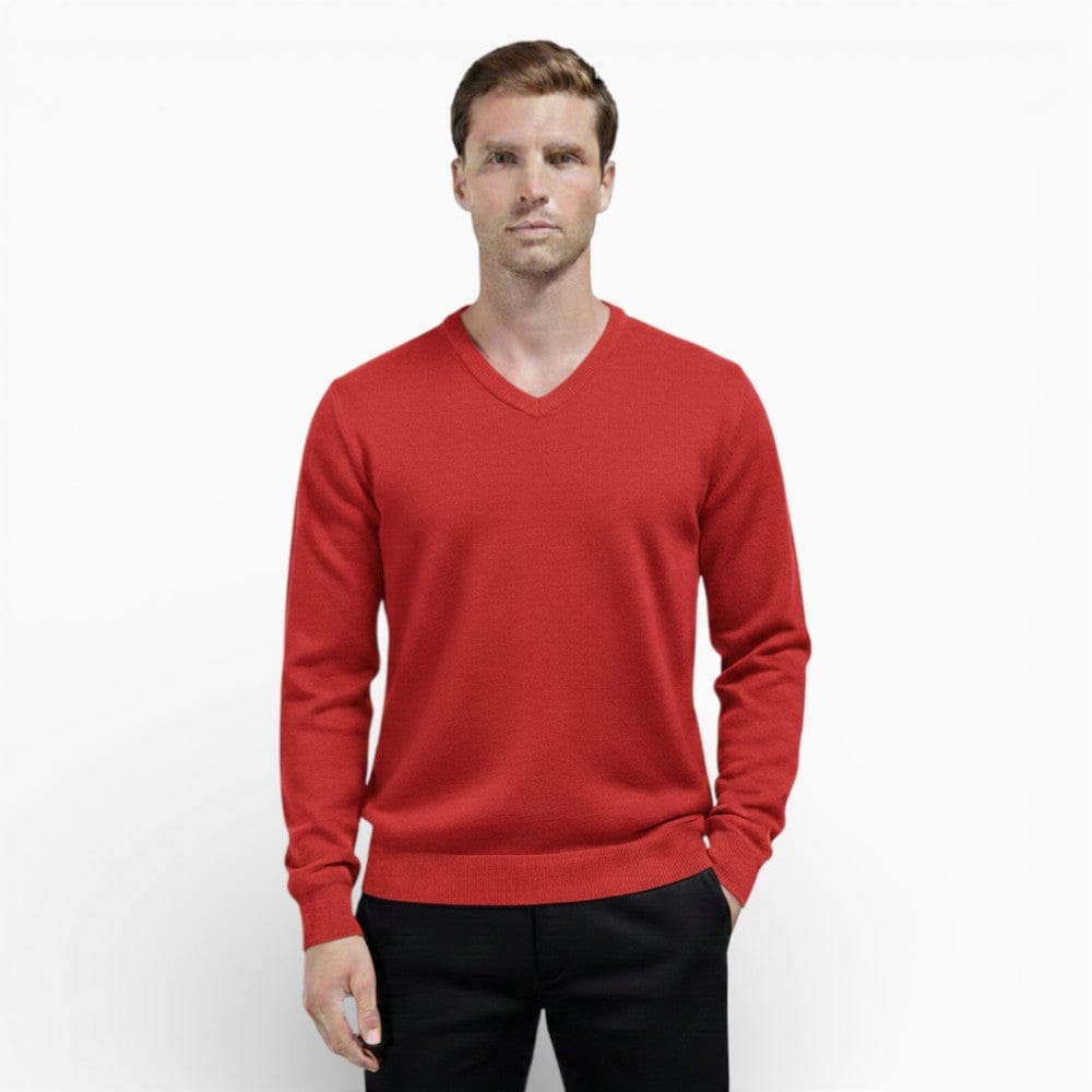 Kent Camden Red / S RYDER Casual V-Neck Pullover