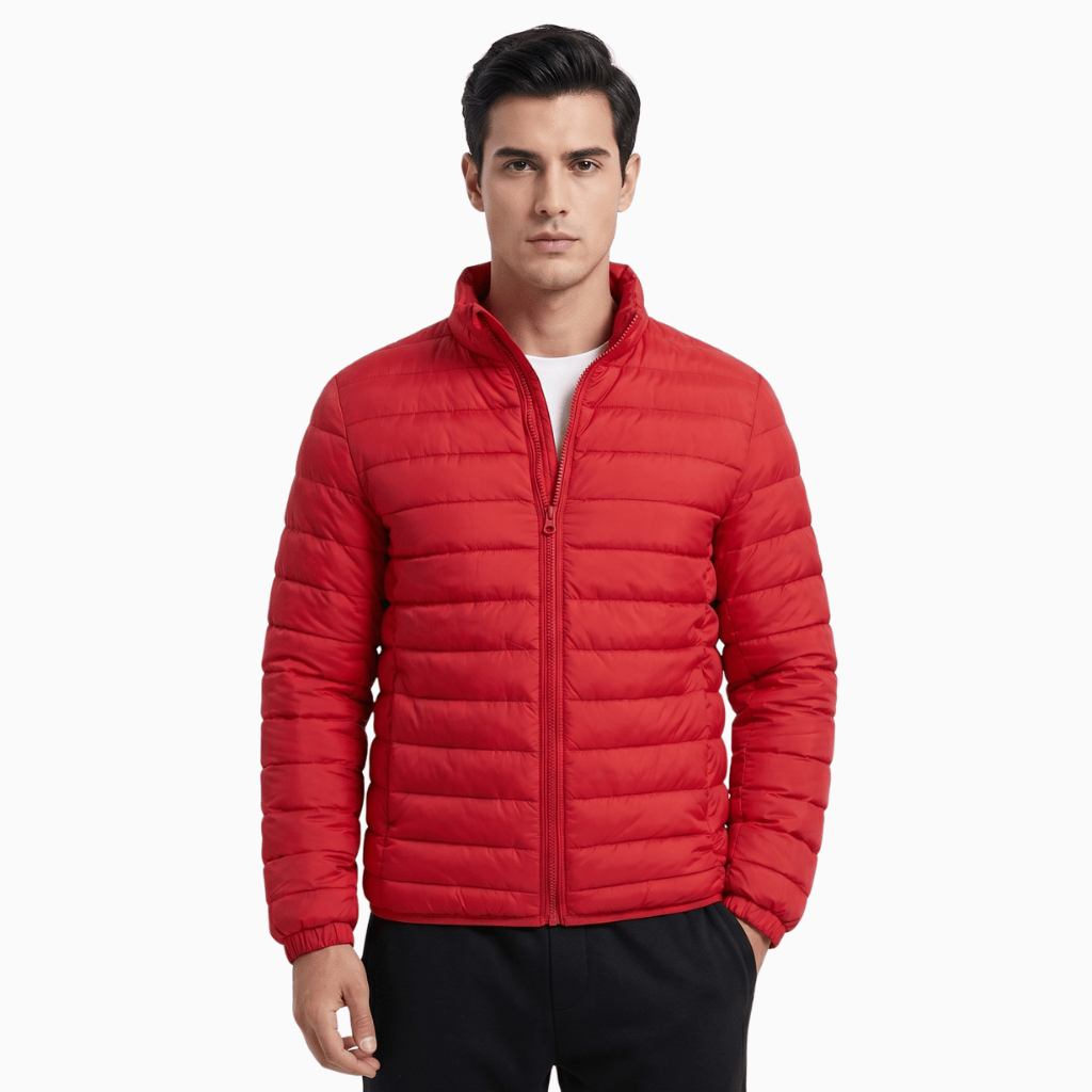 Kent Camden Red / S VAUGHN Stand-Up Collar Zipper Jacket