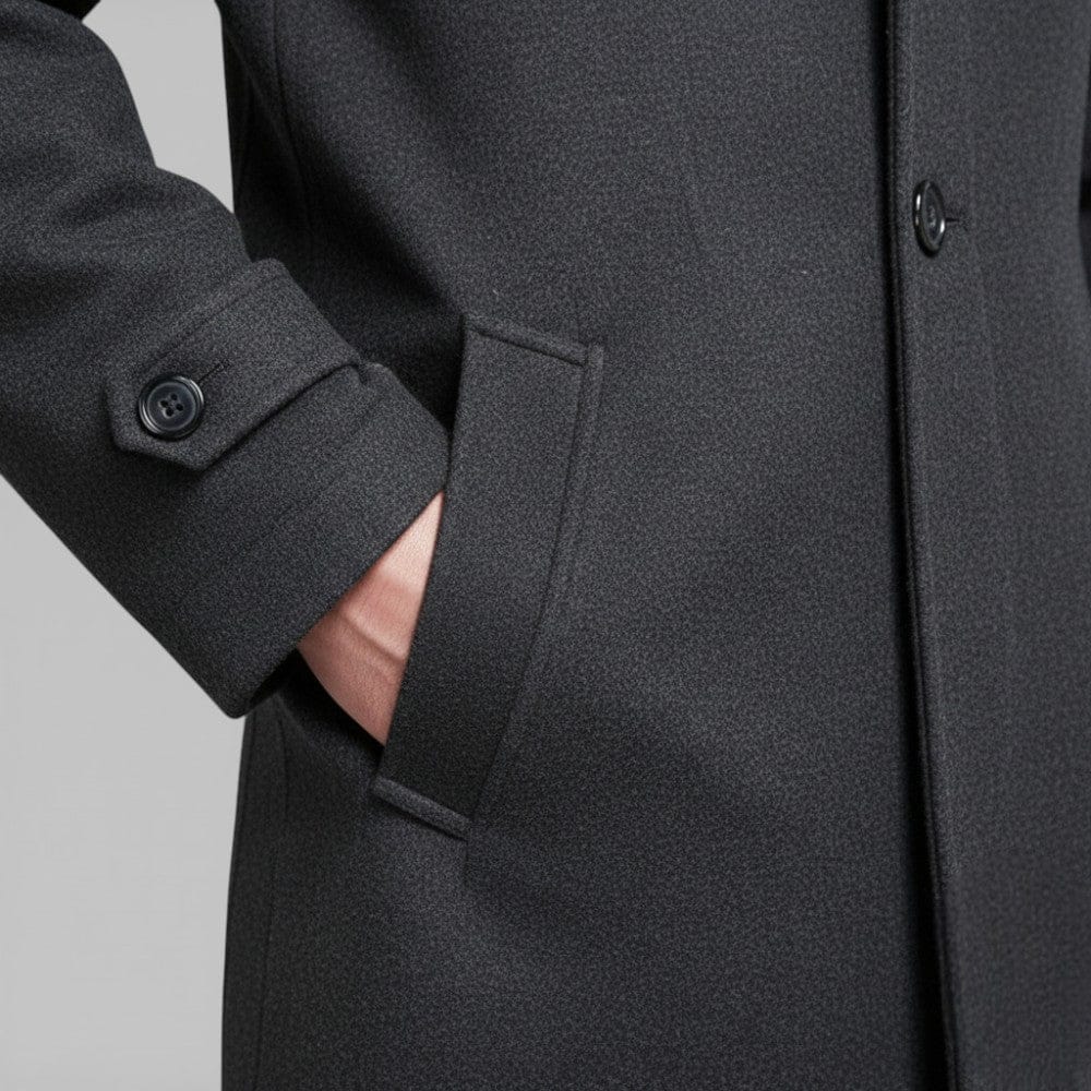 Kent Camden REID Long Buttoned Coat with Wool Lining