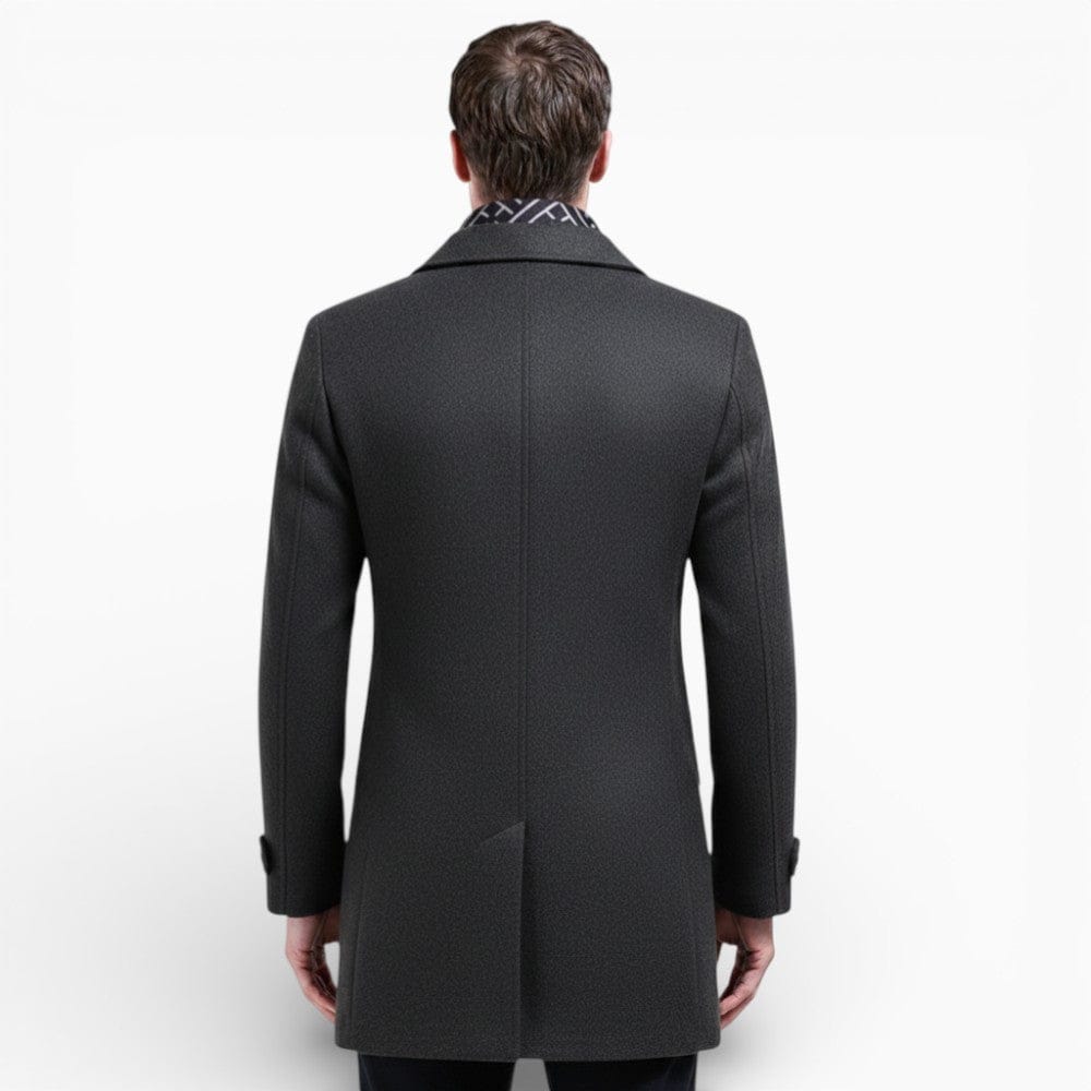 Kent Camden REID Long Buttoned Coat with Wool Lining