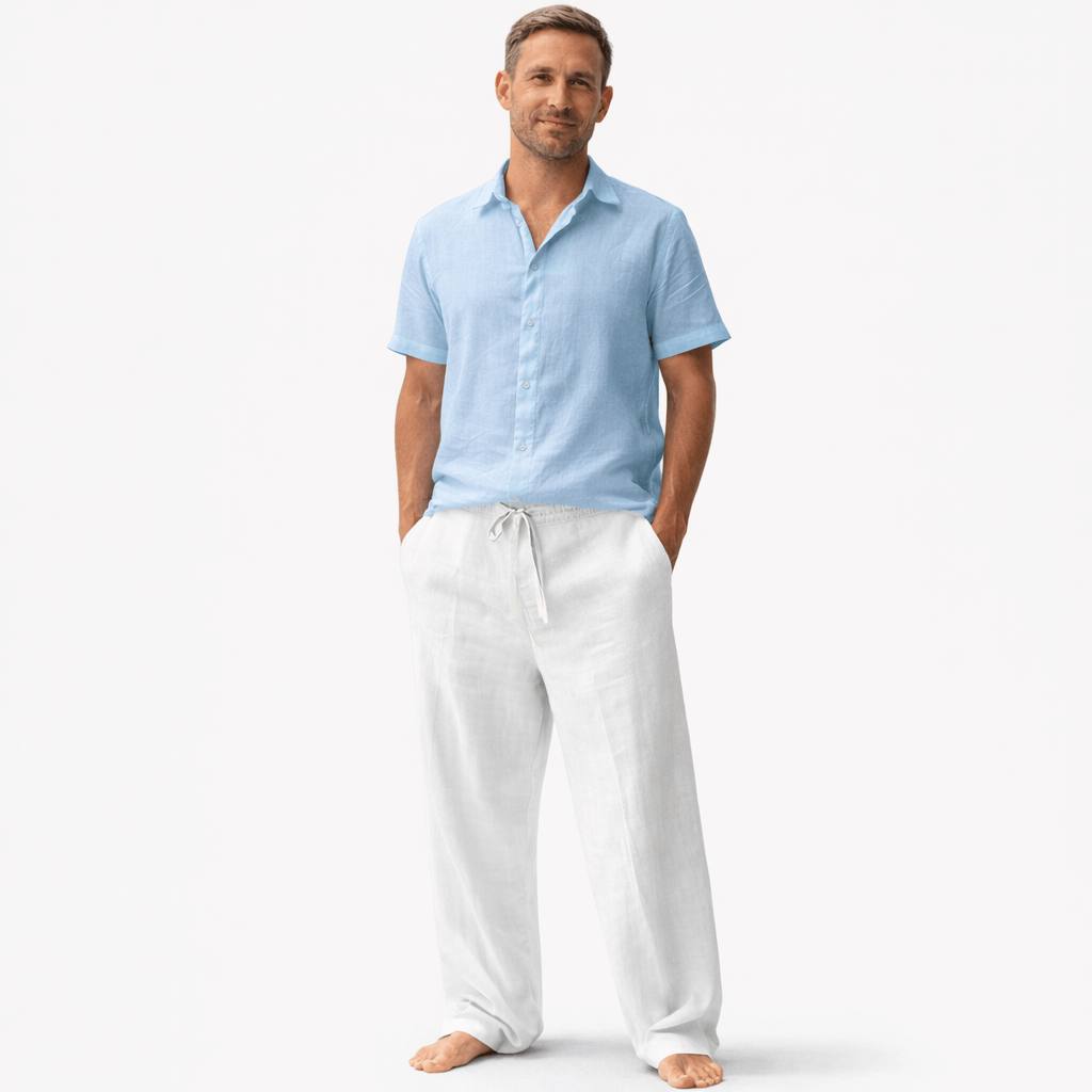 Kent Camden SEAN Casual Harem Pants, Cotton Linen, Loose Fit