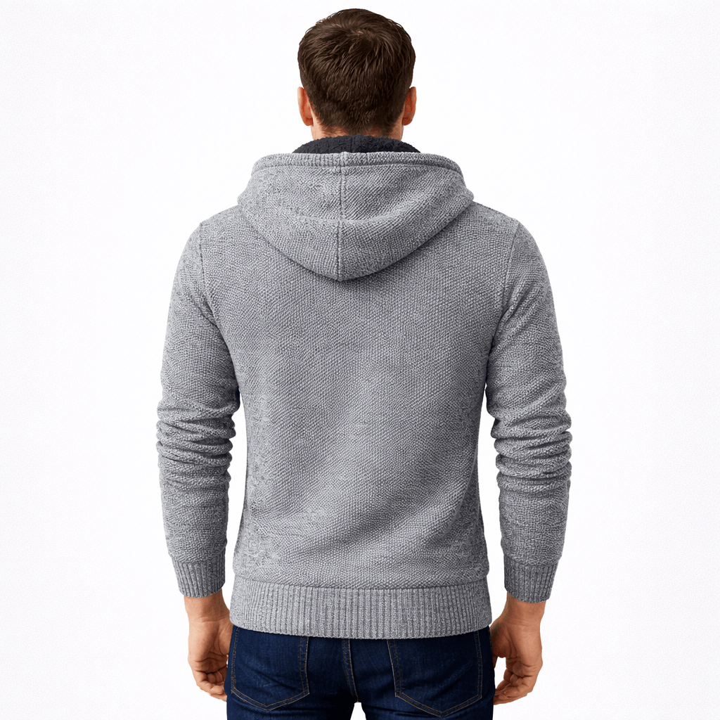 Kent Camden SEBASTIAN Zipper Cardigan Hooded Regular Fit Sweater