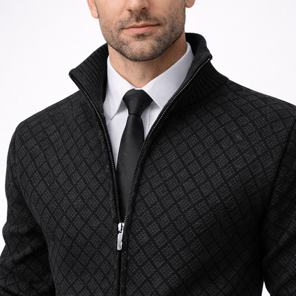 Kent Camden SHANE Regular Fit Zipper Jacket Velvet Warm Acrylic