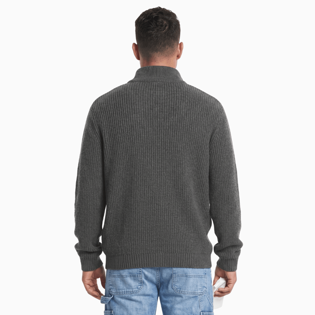 Kent Camden STORM Regular Fit Knitted Sweater with Zipper