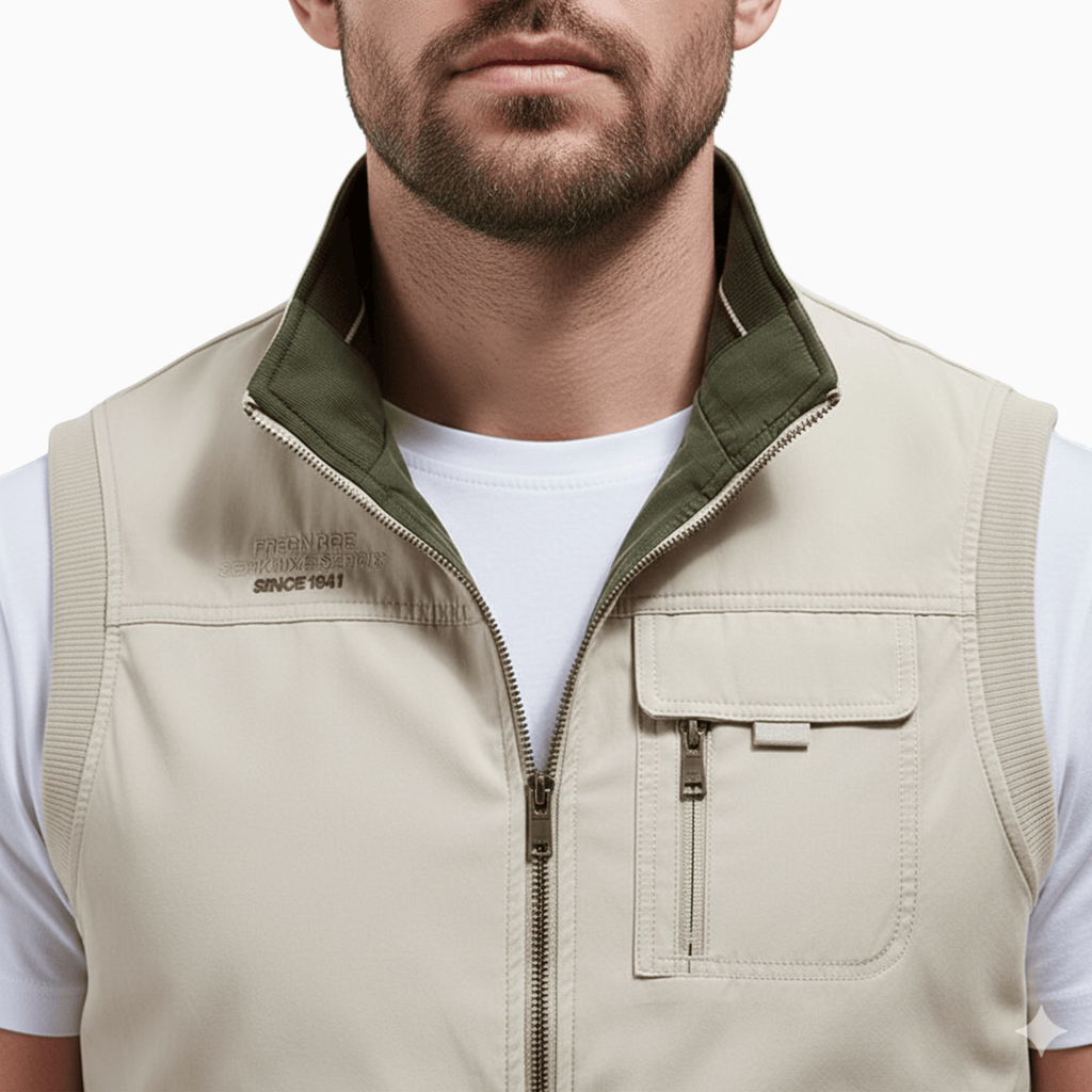 Kent Camden THEO Cotton Zip-Up Vest