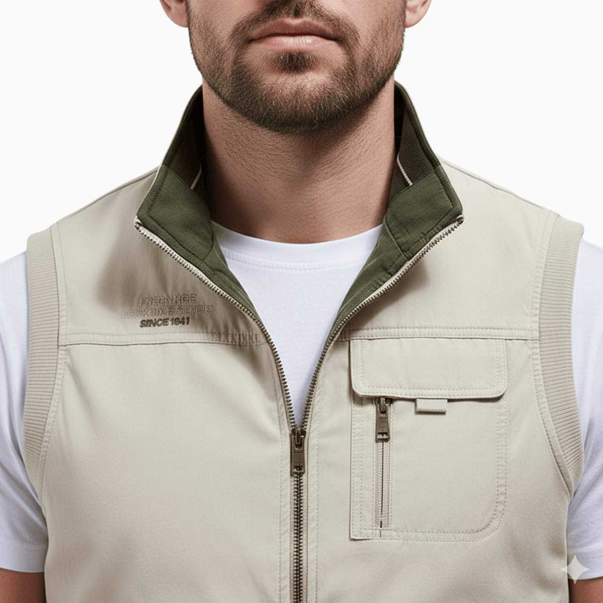 Kent Camden THEO Cotton Zip-Up Vest