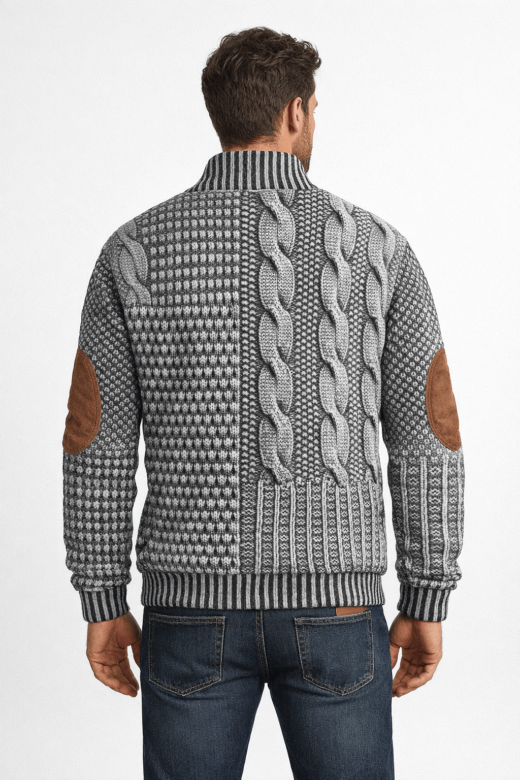 Kent Camden TREY Casual Sweatshirt with Patchwork Design