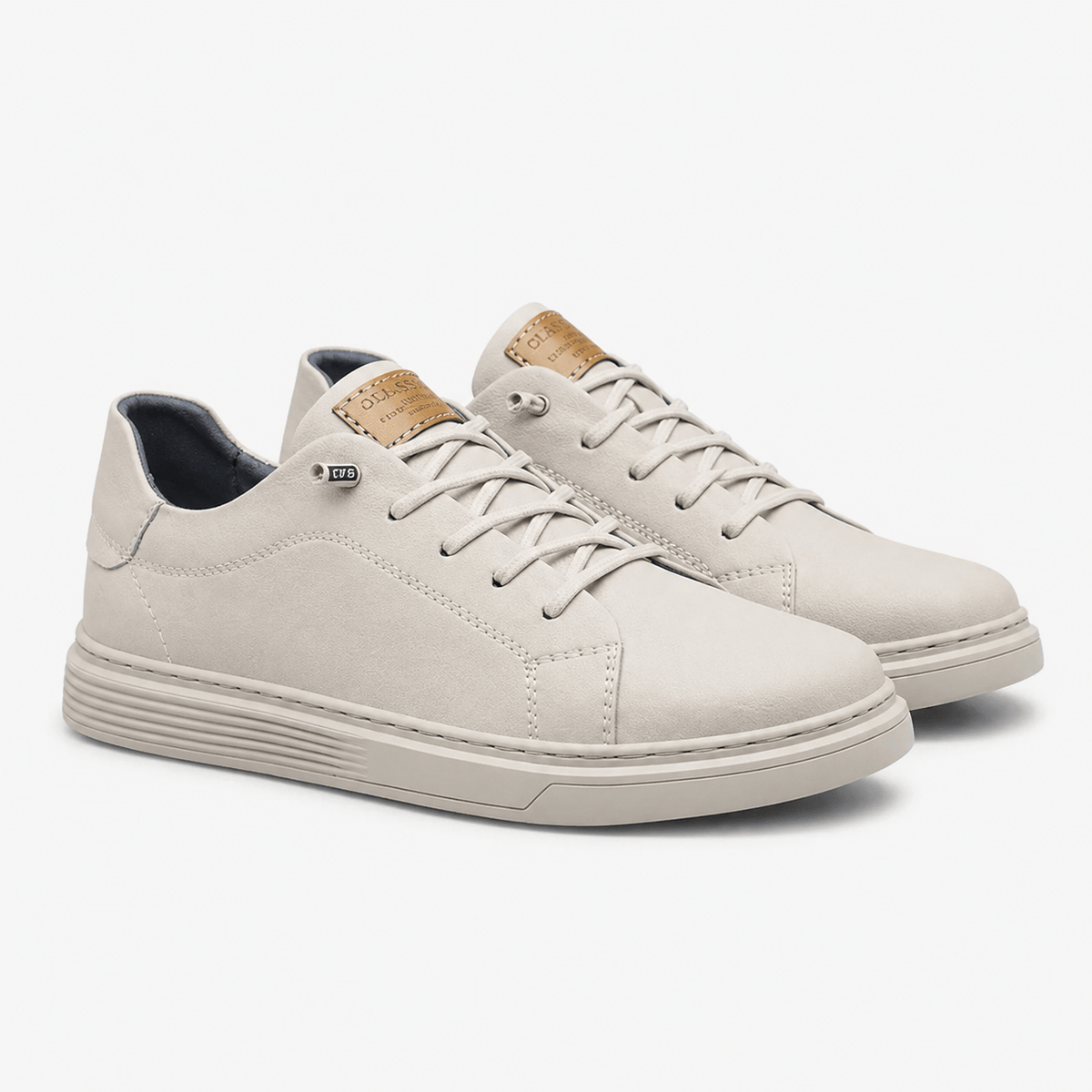 Kent Camden White / 5 ALFIE Lace-Up Oxford Shoes, Genuine Leather