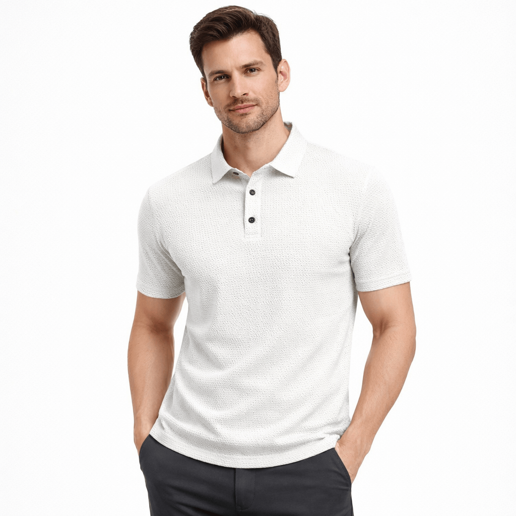 Kent Camden White / S ALFIE Breathable Quick-Dry Polo T-shirt
