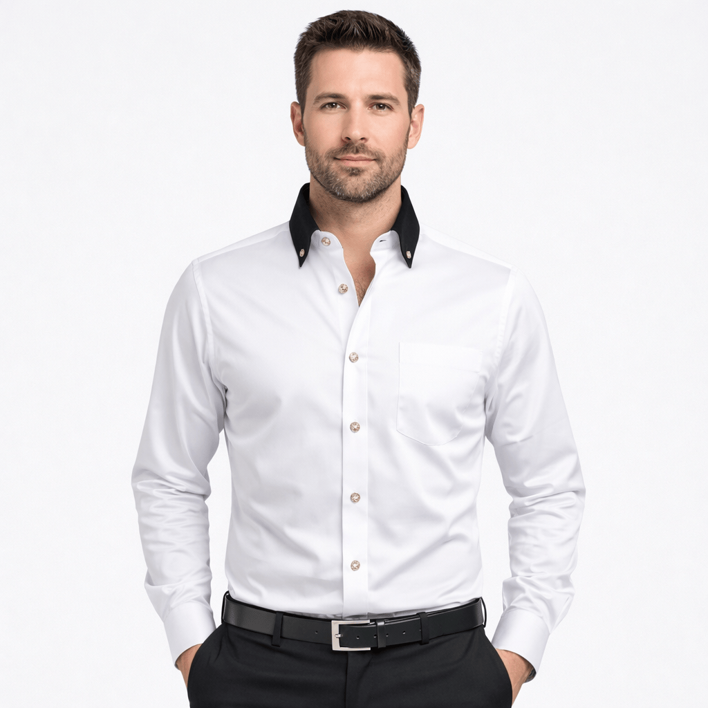 Kent Camden White / S JAMES Casual Button-Down Shirt