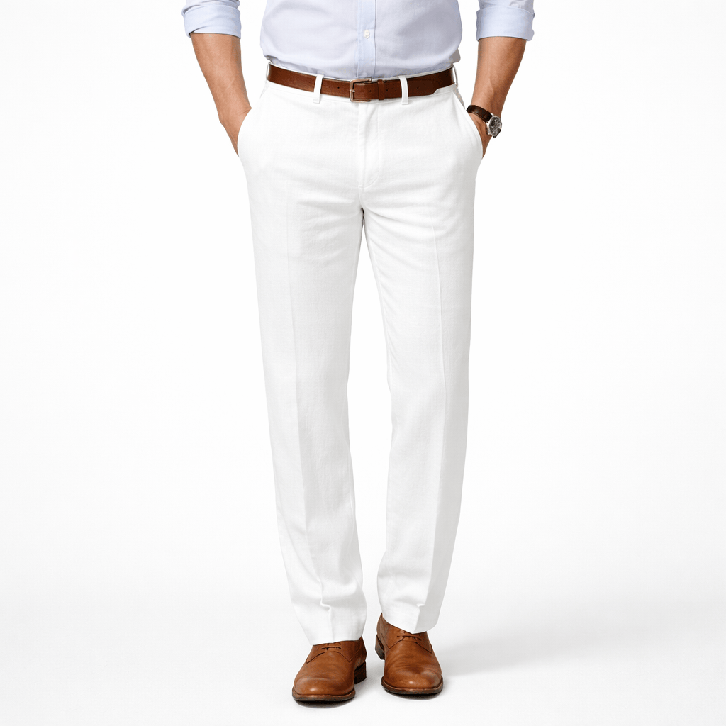 Kent Camden White / S JOSEPH Casual Cotton Linen Pants