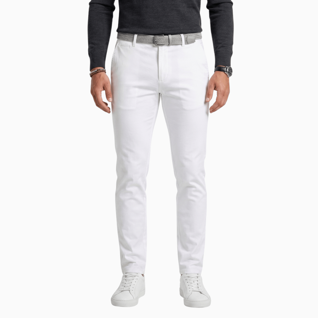 Kent Camden White / S REID Casual Slim Fit Sarouel Pants