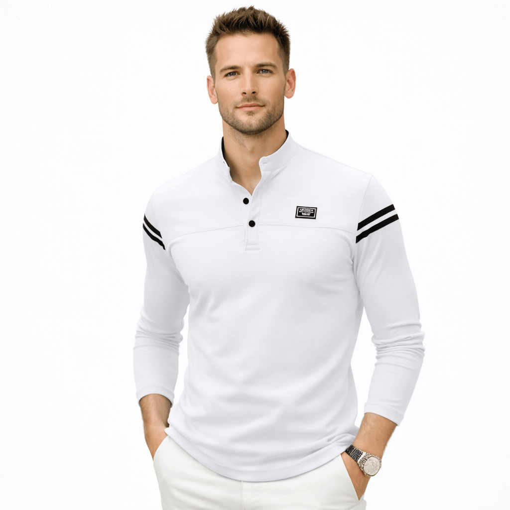 Kent Camden White / S ROBERT Casual Slim Fit T-shirt