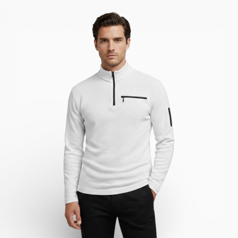 Kent Camden White / S WREN Breathable Cotton Polo