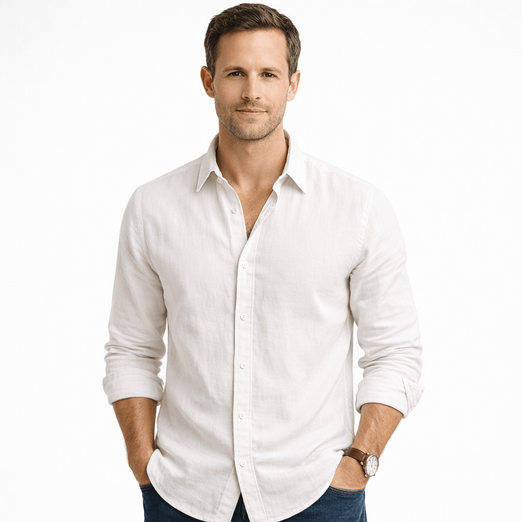 Kent Camden White / XS LENNOX Casual Button-Down Shirt