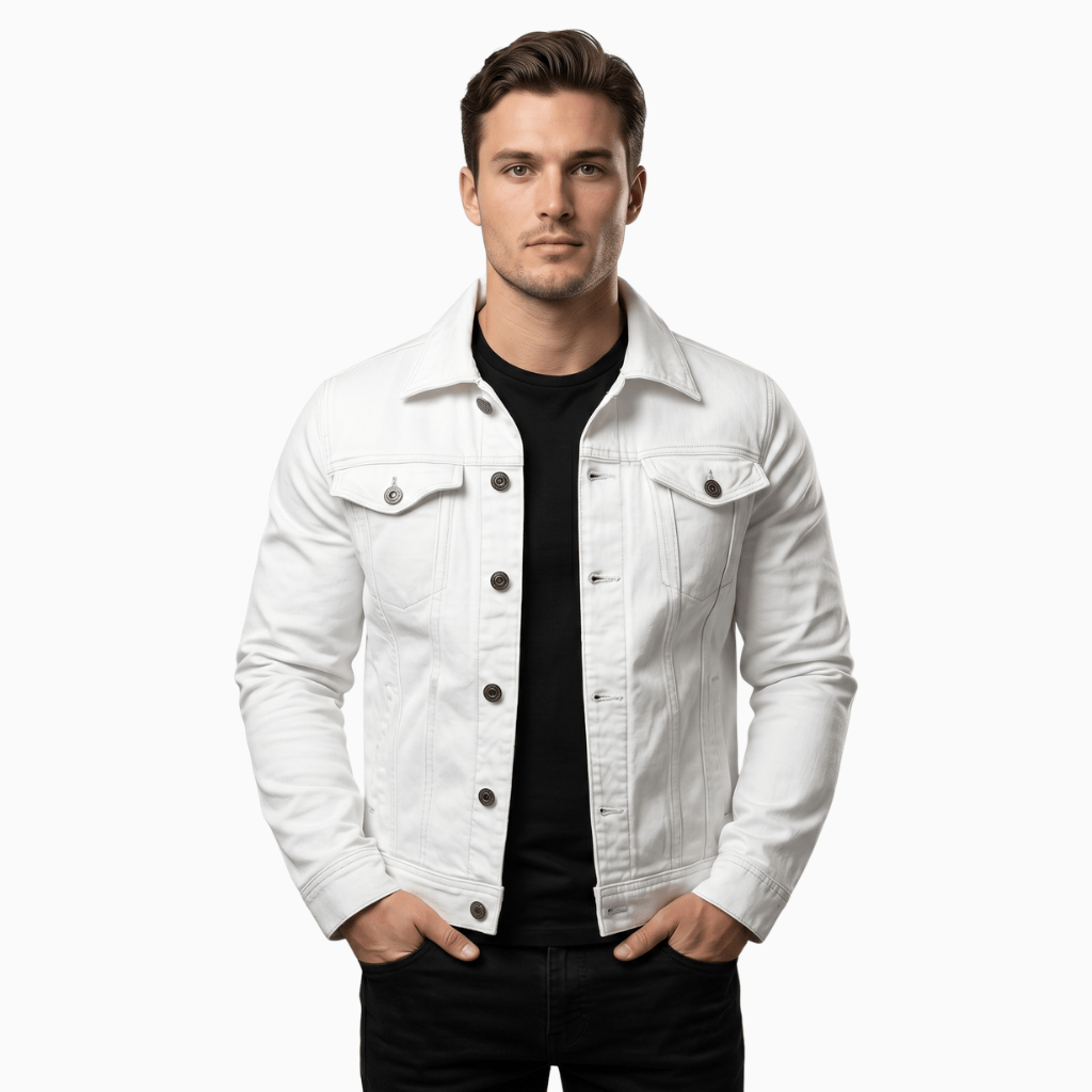Kent Camden White / XS TYLER Casual Jacket Single-Breasted Cotton Lining