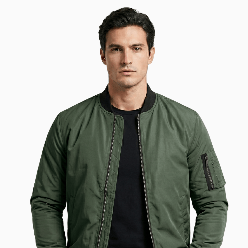 Kent Camden WILDER Casual Bomber Jacket Zipper Fit