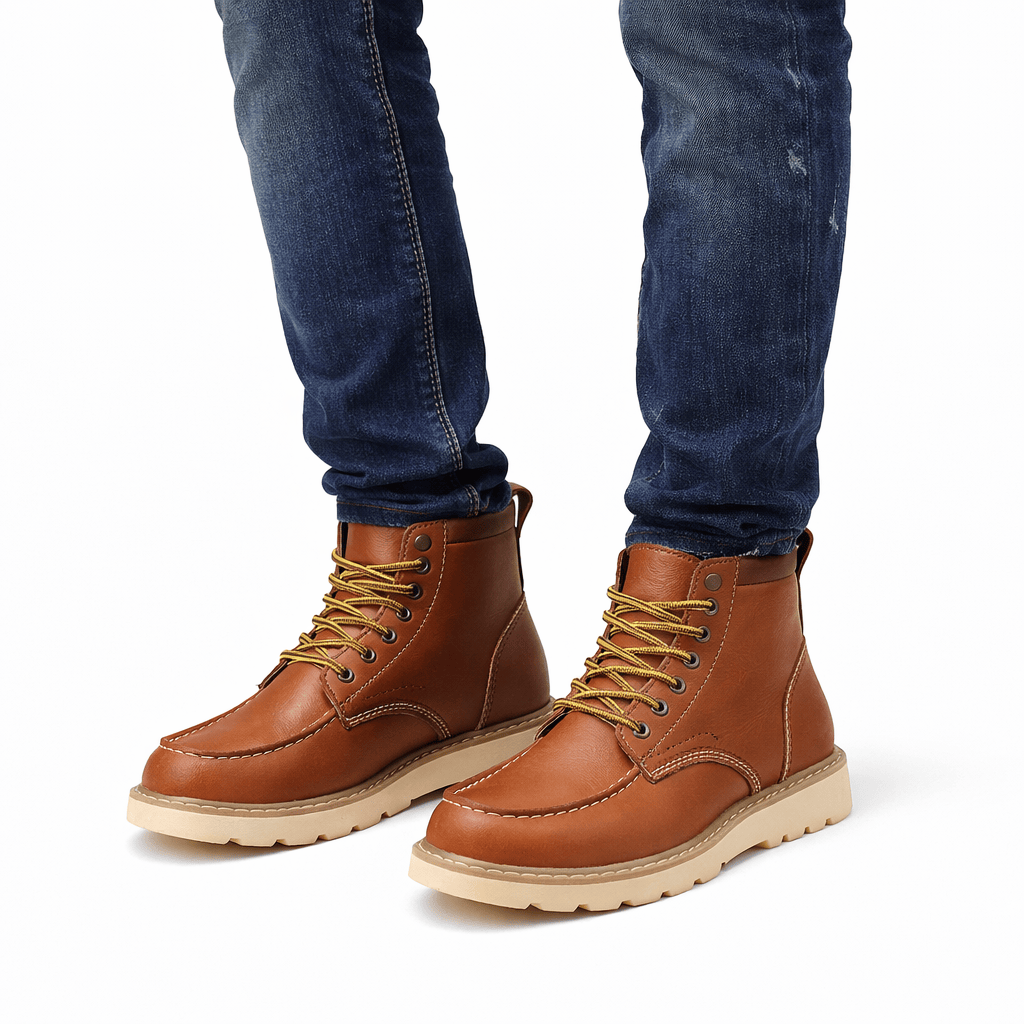 Kent Camden WILLIAM Leather Ankle Combat Boots