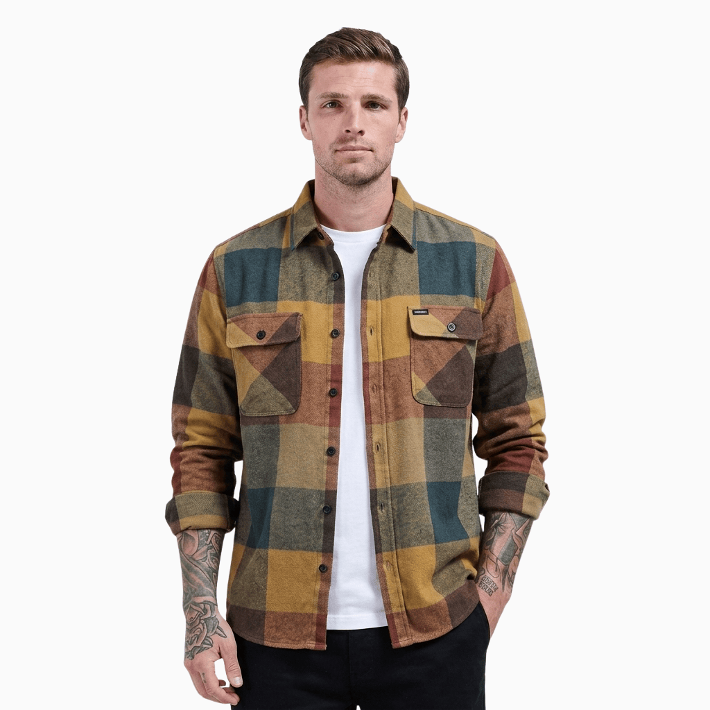 Kent Camden XS GRANT Classic Plaid Shirt Polyester