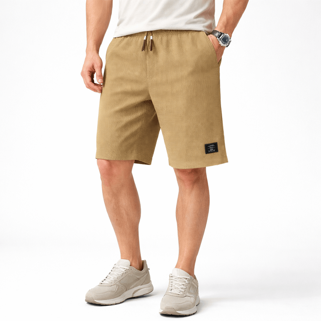 Kent Camden Yellow / S RIO Casual Cotton Polyester Shorts