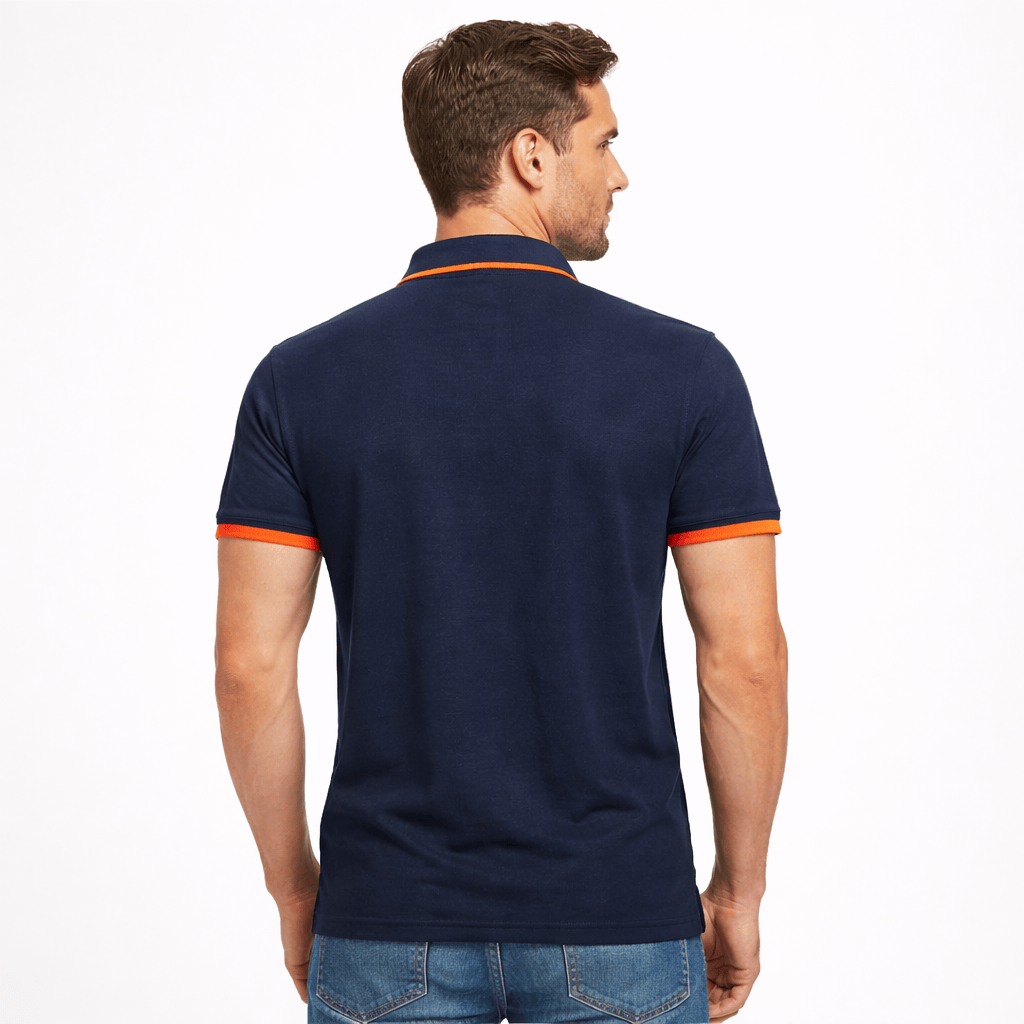 Kent Camden ZANE Slim Fit Polo Shirt, Button, Embroidery